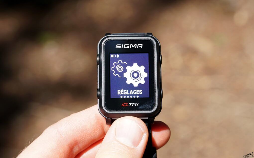 Montre Cardio/GPS ID TRI SET SIGMA noir - Stockovelo